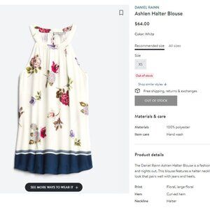 Daniel Rainn - Ashlen Halter Blouse